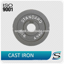 Black iron casting weight plate new design